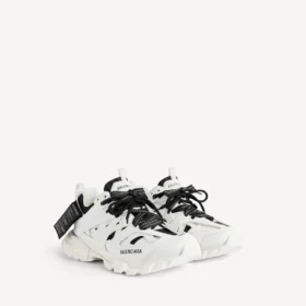 Men’s track shirt sneaker in white