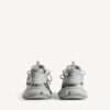 Men’s track signature sneaker in grey/neon yellow
