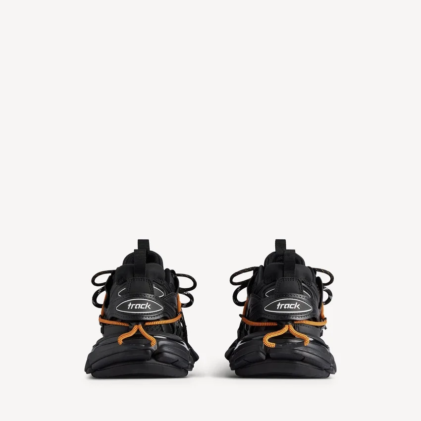 Men’s track trail laces sneaker in black/orange Men’s track trail laces sneaker in black/orange