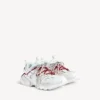 Men’s track trail laces sneaker in white/red/grey/black