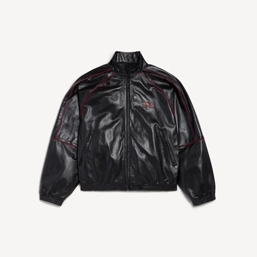 Men’s tracksuit jacket in black/burgundy Men’s tracksuit jacket in black/burgundy