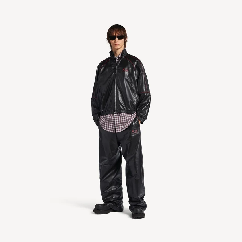 Men’s tracksuit jacket in black/burgundy Men’s tracksuit jacket in black/burgundy