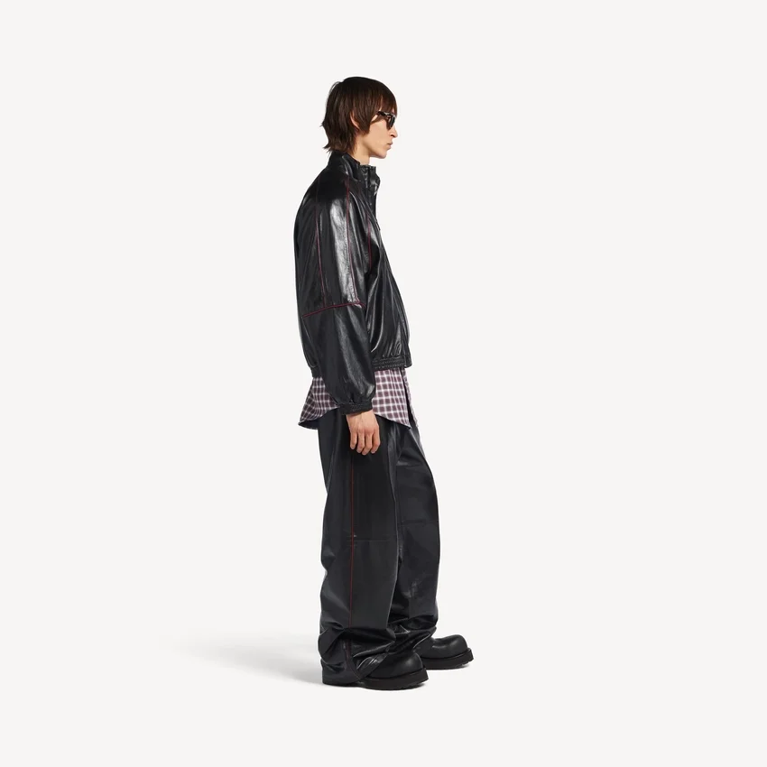 Men’s tracksuit jacket in black/burgundy Men’s tracksuit jacket in black/burgundy