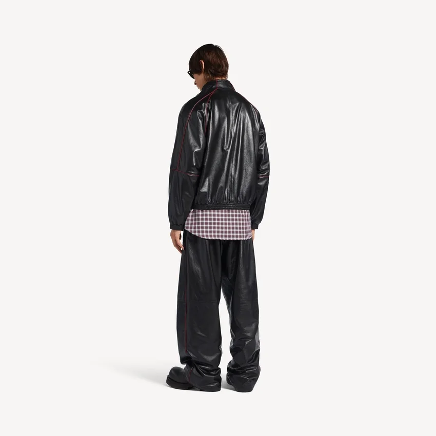 Men’s tracksuit jacket in black/burgundy Men’s tracksuit jacket in black/burgundy