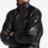 Men’s tracksuit jacket in black/burgundy Men’s tracksuit jacket in black/burgundy