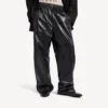 Men’s tracksuit pants in black/burgundy