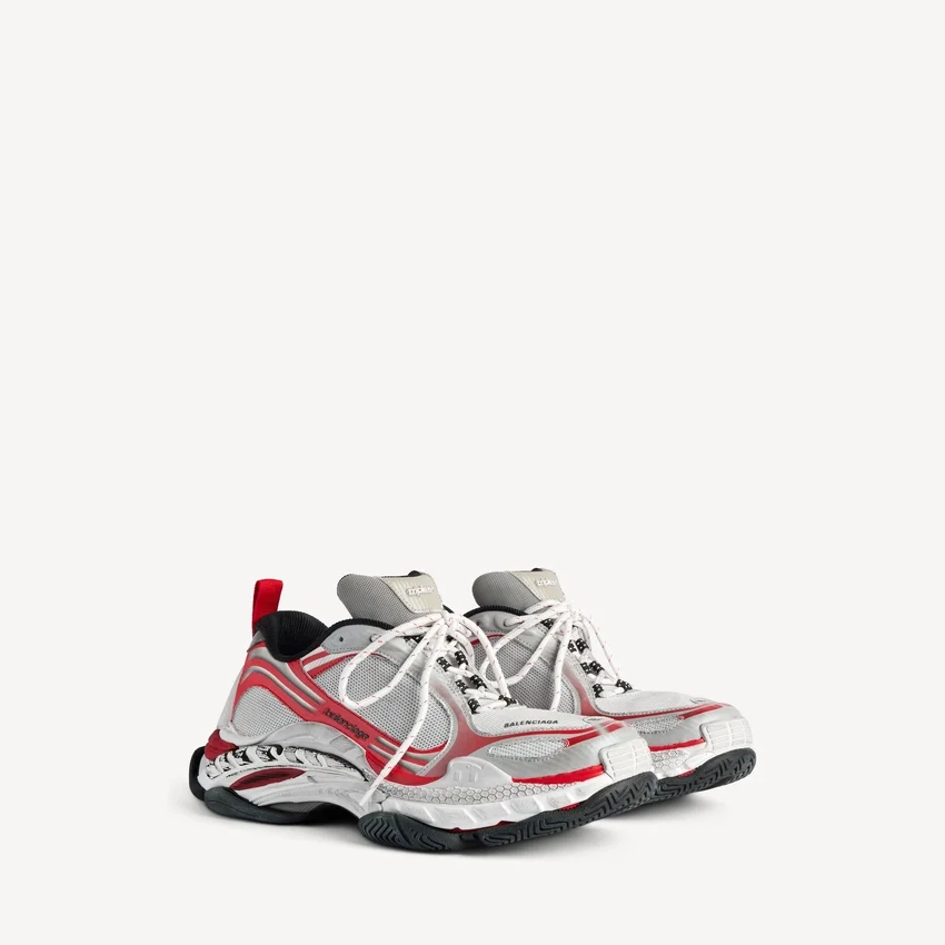 Men’s triple s.2 sneaker in grey/red/white Men’s triple s.2 sneaker in grey/red/white