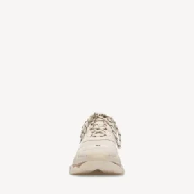 Men’s triple s clear sole sneaker  in white