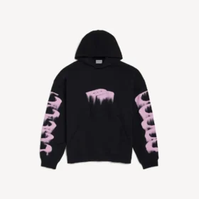 Men’s wet brush medium fit hoodie in black