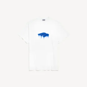 Men’s wet brush oversized t-shirt in white