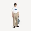 Men’s wet brush oversized t-shirt in white Men’s wet brush oversized t-shirt in white