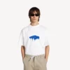 Men’s wet brush oversized t-shirt in white Men’s wet brush oversized t-shirt in white