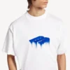 Men’s wet brush oversized t-shirt in white Men’s wet brush oversized t-shirt in white