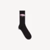 Men’s wet brush socks in pink/black