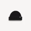 Men’s wool beanie in black