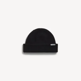 Men’s wool beanie in black Men’s wool beanie in black