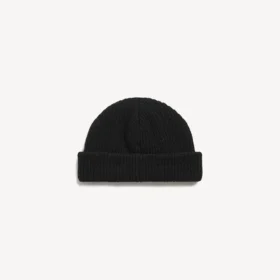 Men’s wool beanie in black Men’s wool beanie in black