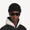Men’s wool beanie in black