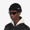 Men’s wool beanie in black