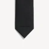 Men’s wool solid tie in black
