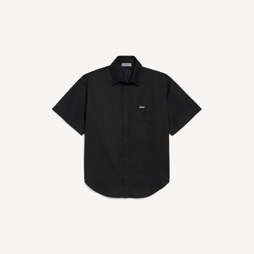 Men’s workwear short sleeve shirt in black Men’s workwear short sleeve shirt in black
