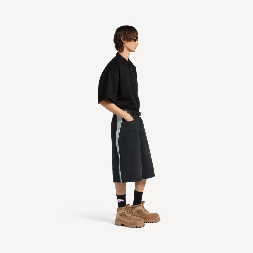 Men’s workwear short sleeve shirt in black Men’s workwear short sleeve shirt in black