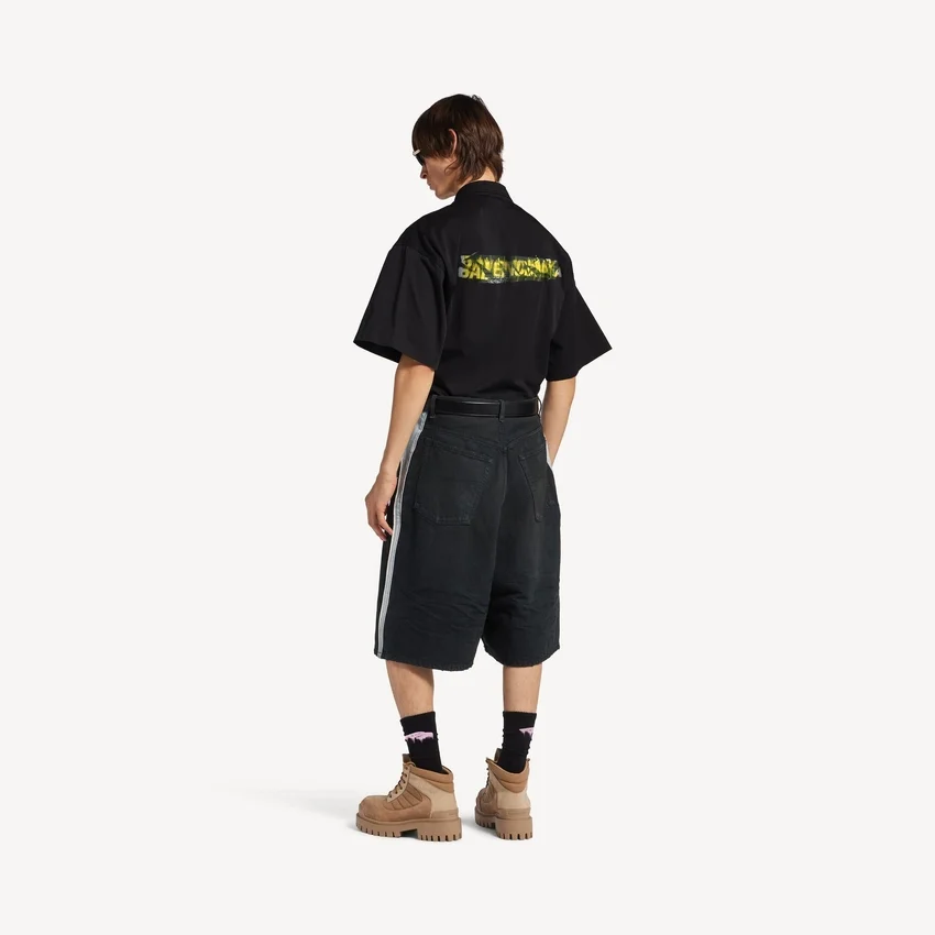Men’s workwear short sleeve shirt in black Men’s workwear short sleeve shirt in black