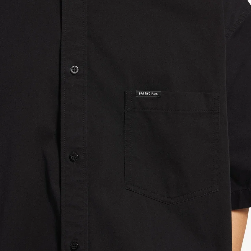 Men’s workwear short sleeve shirt in black Men’s workwear short sleeve shirt in black
