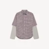 Men’s wrong sleeve shirt in red/navy Men’s wrong sleeve shirt in red/navy