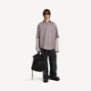 Men’s wrong sleeve shirt in red/navy Men’s wrong sleeve shirt in red/navy