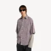 Men’s wrong sleeve shirt in red/navy Men’s wrong sleeve shirt in red/navy