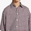 Men’s wrong sleeve shirt in red/navy Men’s wrong sleeve shirt in red/navy