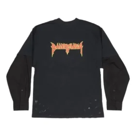 Metal Layered T-Shirt “Black Faded” 698631TMV881055 Metal Layered T-Shirt “Black Faded” 698631TMV881055
