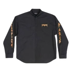 Metallica Long Sleeve Shirt Oversized Fit “Black Orange” 699053TYB181000