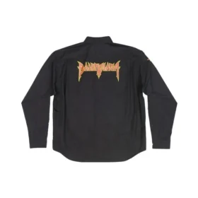 Metallica Long Sleeve Shirt Oversized Fit “Black Orange” 699053TYB181000