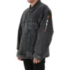 Metallica Oversized Denim Jacket “Washed Black Orange” 694504TBP471055