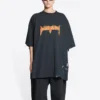 Metallica Short Sleeve T-Shirt Oversized Fit “Black Orange” 694576TMV880105