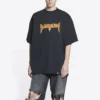Metallica Short Sleeve T-Shirt Oversized Fit “Black Orange” 694576TMV881055