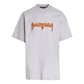 Metallica Short Sleeve T-Shirt Oversized Fit “White Orange” 694576TMV880901 Metallica Short Sleeve T-Shirt Oversized Fit “White Orange” 694576TMV880901