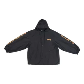 Metallica Windbreaker Hooded Jacket “Black Orange” 698831TMO101000