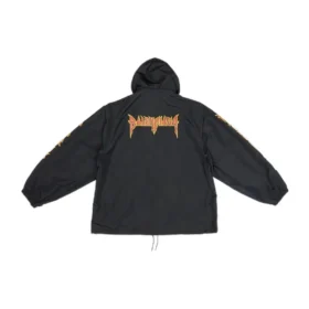 Metallica Windbreaker Hooded Jacket “Black Orange” 698831TMO101000