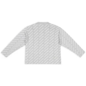 Mini Allover Logo Cardigan “Light Grey White” 699822T32331461 Mini Allover Logo Cardigan “Light Grey White” 699822T32331461