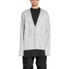 Mini Allover Logo Cardigan “Light Grey White” 699822T32331461