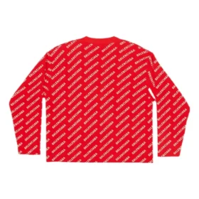 Mini Allover Logo Cardigan “Red White” 699822T32336090 Mini Allover Logo Cardigan “Red White” 699822T32336090