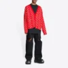 Mini Allover Logo Cardigan “Red White” 699822T32336090