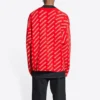Mini Allover Logo Cardigan “Red White” 699822T32336090