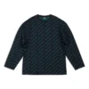 Mini Allover Logo Sweater “Dark Blue Green” 736247T32334301
