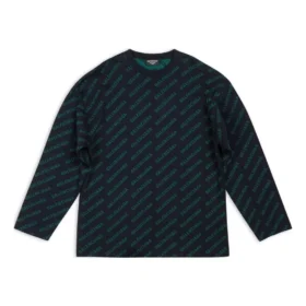 Mini Allover Logo Sweater “Dark Blue Green” 736247T32334301 Mini Allover Logo Sweater “Dark Blue Green” 736247T32334301