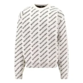 Mini Allover Logo Sweater “White Black” 736247T32339054 Mini Allover Logo Sweater “White Black” 736247T32339054