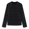 Mini Allover Sweater “Black” 730402TNVQ91073